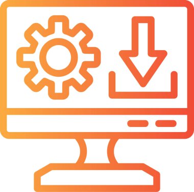 Ayarlar. Web simgesi basit illüstrasyon