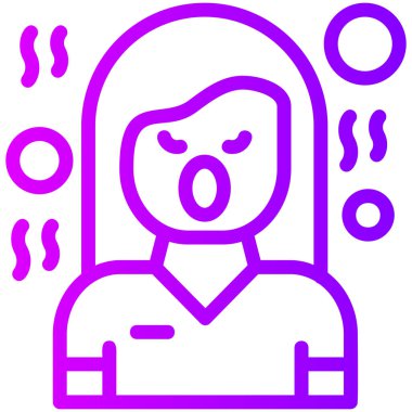 kızgın simge, vektör illüstrasyonu