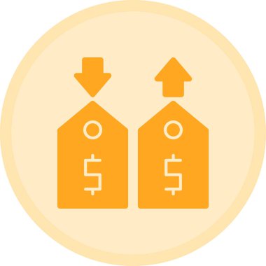 Dolar işareti simgesi, vektör çizimi