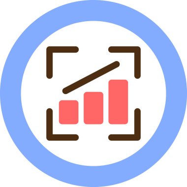 grafik şeması şeması simgesi düz biçimli
