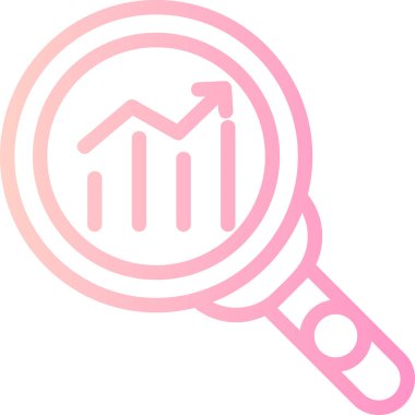 Büyüteç. simge illüstrasyonu