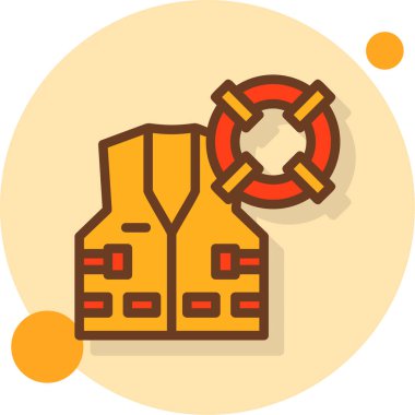 Güvenlik teçhizatı Web simgesi vektör illüstrasyonu