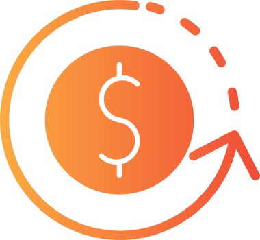 Dolar parası. Basit resimleme