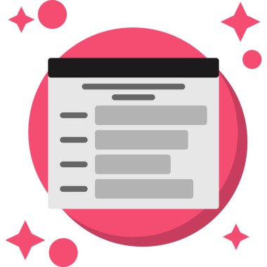 Modern simgenin vektör illüstrasyonu