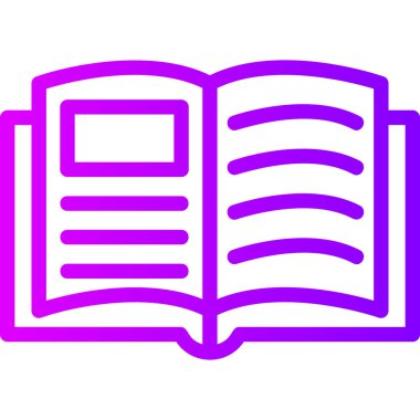 Kitap. Web simgesi basit tasarım