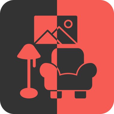 mobilya düz vektör simgesi