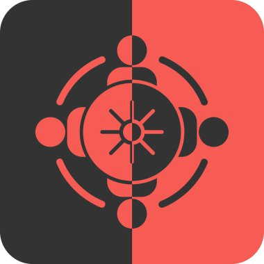 Modern simgenin vektör illüstrasyonu