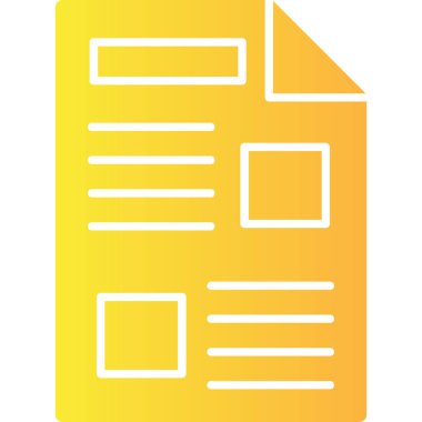 Vektör belgesi Simge illüstrasyonu