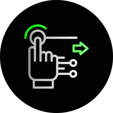 el imleç simgesi vektör illüstrasyonu