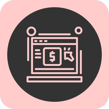 Web simgesi vektör illüstrasyonu