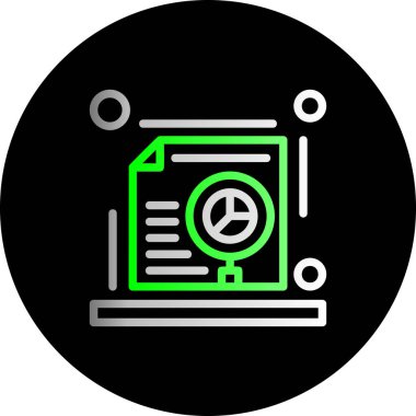 Veri koruma simgesi, vektör çizim