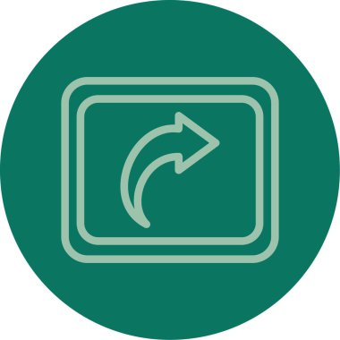 ok simgesinin vektör illüstrasyonu