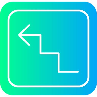 Yön ok simgesi, vektör illüstrasyonu