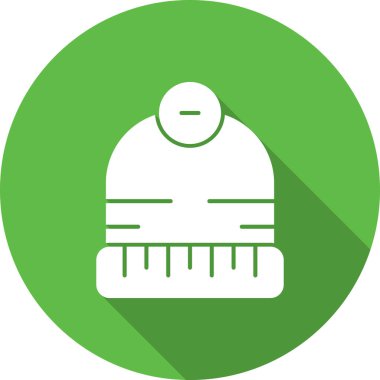 Kış şapka vektör simgesi