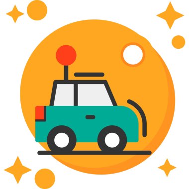 Taksi kutsal kişilerin resmi, vektör çizim