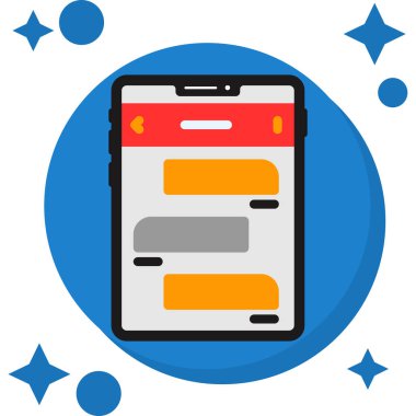 Telefon simgesi. düz tasarım