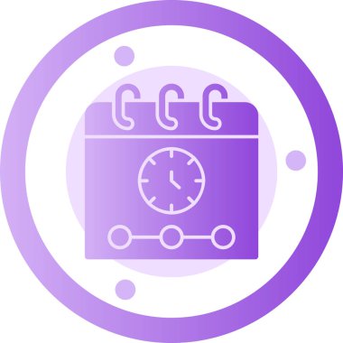 Saat simgesi vektör illüstrasyonu