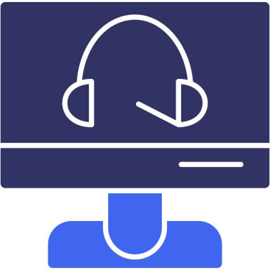 Bilgisayar. Basit ağ simgesi