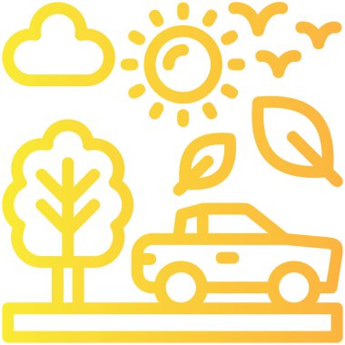 iklim değişikliği iklim simgesi ana hatlar biçiminde