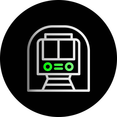 tren simgesi vektör illüstrasyonu