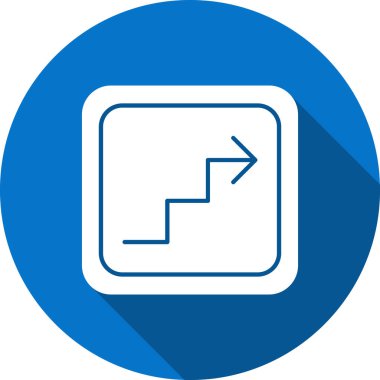 ok Simgesi Soyut Arkaplanda İzole Edildi