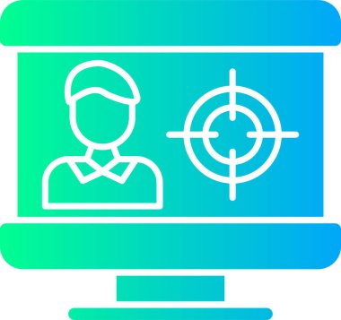 Seo simgesinin vektör illüstrasyonu