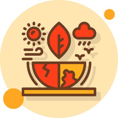 Dünya haritasının bir simgesinin vektör çizimi