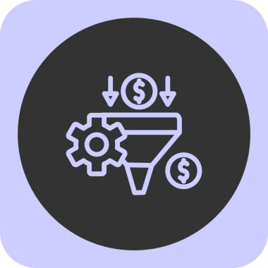 Modern simgenin vektör illüstrasyonu