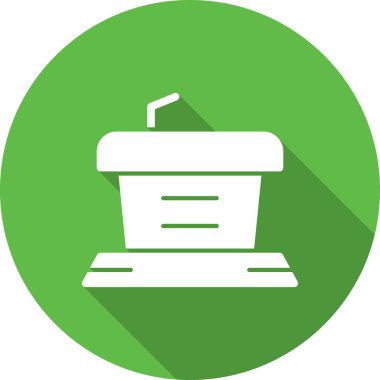 Alışveriş arabası vektör dairesi tasarımı, vektör illüstrasyonu