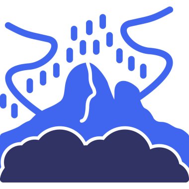 Doğa simgesinin vektör illüstrasyonu