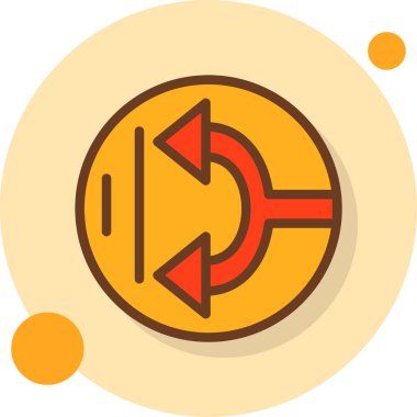 Ok. Web simgesi basit illüstrasyon