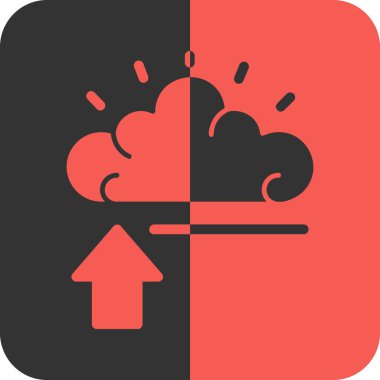 Hava durumu ikonu. Vektör çizimi. bulut simgesi