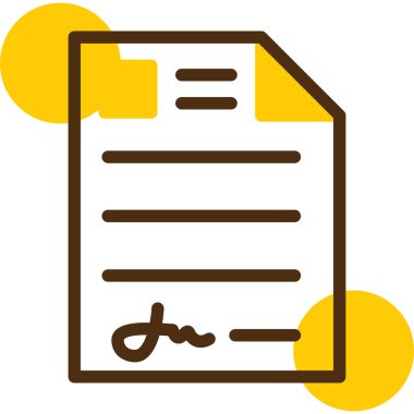 sözleşme web simgesi basit tasarım