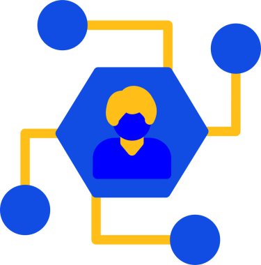 İnsan simgesinin vektör illüstrasyonu