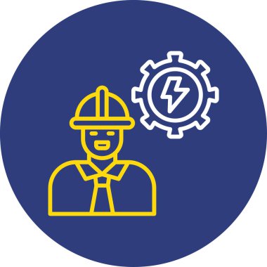 vektör yapısı ve mühendis simgesi