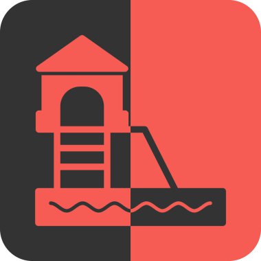 Modern b 'nin vektör illüstrasyonunda su ikonu yok