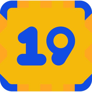 bir numaralı simge vektör illüstrasyon tasarımı