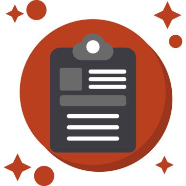 Kontrol listesi. Web simgesi basit illüstrasyon