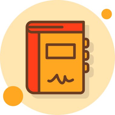 Kitap. Web simgesi basit illüstrasyon