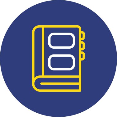 beyaz arkaplanda kitap simgesi, eğitim simgesi vektörü