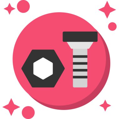 Tek bir izole edilmiş altıgen simgenin vektör çizimi