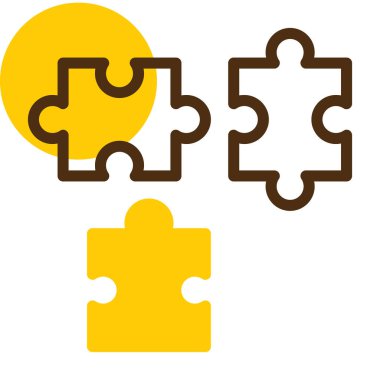 Bulmaca simgesi vektör çizimi