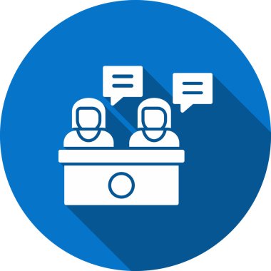 Sohbet simgesi vektör illüstrasyonu