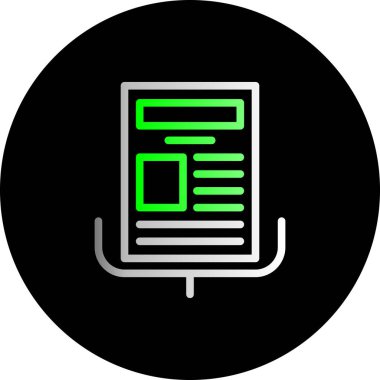 Kitap simgesinin vektör illüstrasyonu