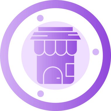 Benzersiz yapı vektör çizgisi simgesi