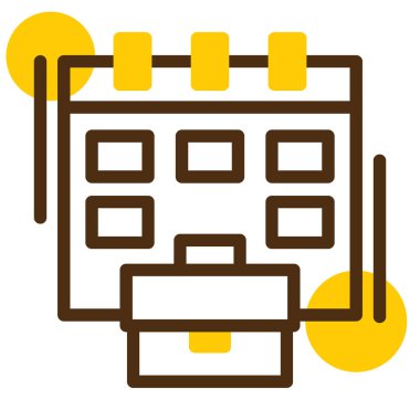 Takvim simgesi vektör illüstrasyonu