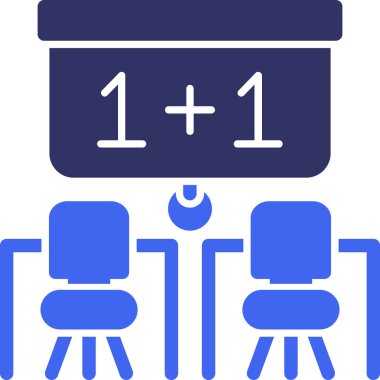 Masa. Web simgesi basit illüstrasyon