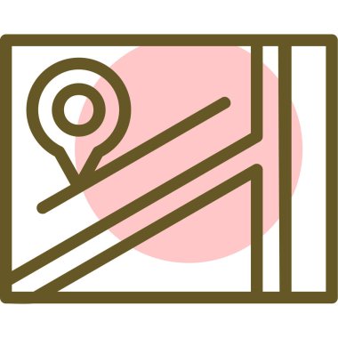 Harita işaretleyici simgesi. Beyaz arkaplanda izole edilmiş web tasarımı için konum belirleyici vektör sembolü