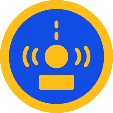 Tek bir simgenin vektör illüstrasyonu