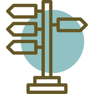 Tek bir izole ışık simgesinin vektör çizimi